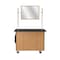 National Public Seating Mobile Science Cart with Shelving, Whiteboard/Mirror MSC01W - alternate 9